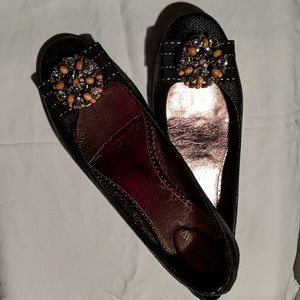 J Crew Jewelled Flats 8.5